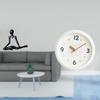 Contemporary Abstract Figurine Clock Artistic Desktop Ornament with Large Numerals Quiet Movement