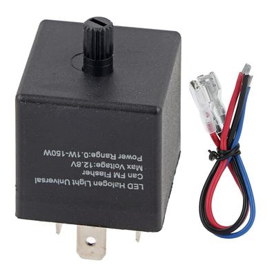3 Pin LED Flasher Relay Turn Signal Relay Waterproof Reverse Connection Auto Protection 0.1~150W