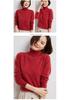 Women's High Neck Cashmere Sweater - Autumn/Winter Loose Knit Plus Size Pullover
