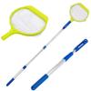 Leaf Rake Deep Bag Swimming Pool Cleaning Nets Retractable Pole Spa Rubbish Skimmer Pool Net For Hot Tub Fish Tank Pond