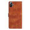 For Samsung Galaxy A06 4G Case Leather Imprinted Flower Phone Cover Wallet with Wrist Strap