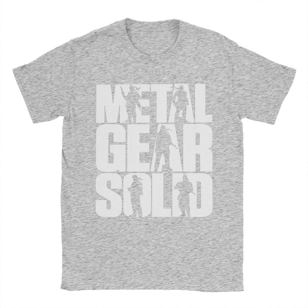 Mens Metal Gear Solid Game T Shirts  100 Cotton Tops Funny Short Sleeve O Neck Tees Birthday Present TShirts