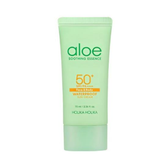 

HOLIKA HOLIKA Aloe Waterproof Sunscreen SPF50+ PA++++ Soothing UV Protection 70ml