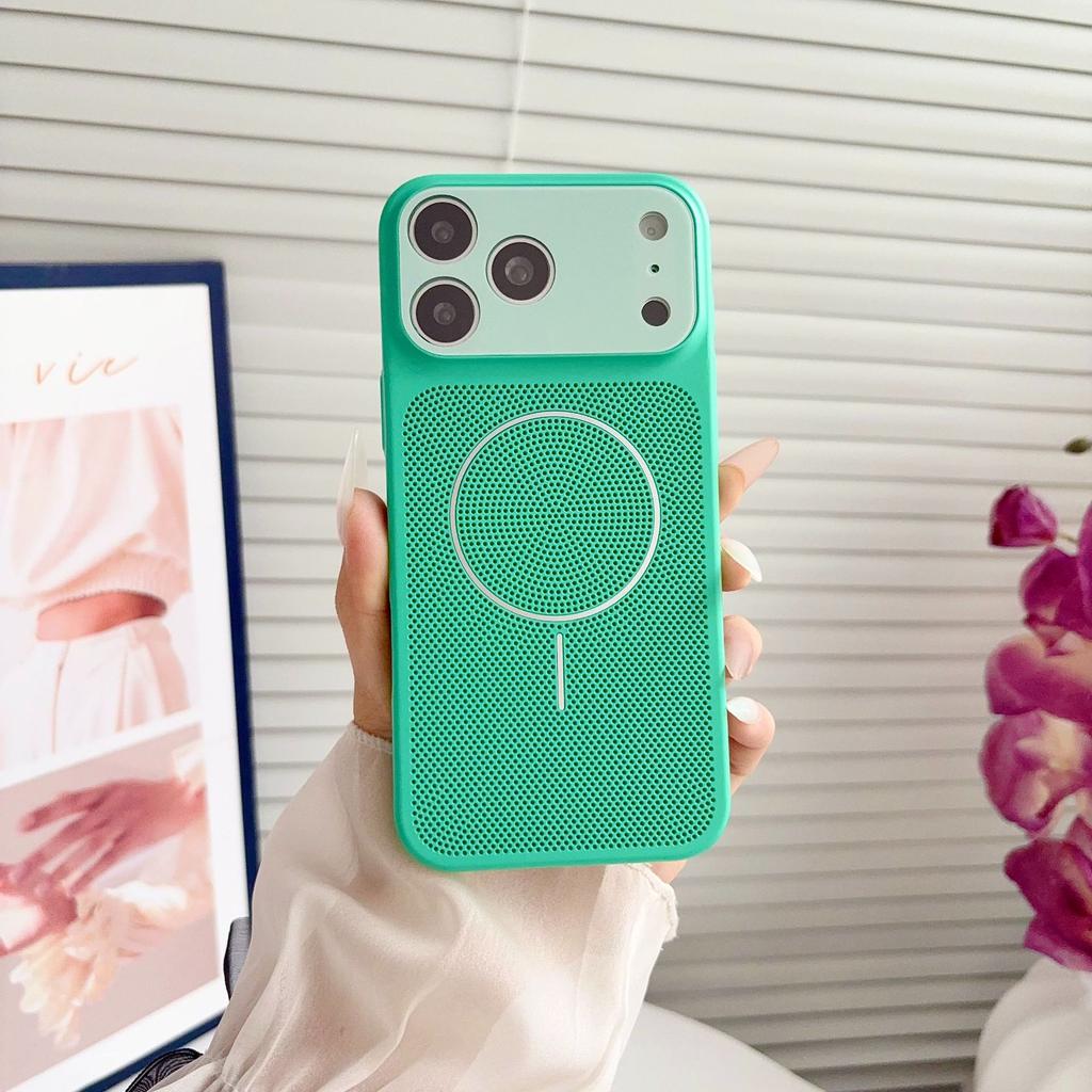 Applicable to Apple 17Promax wireless charging mobile phone case iPhone16PM contrasting color second change heat dissipation 15PM protective case
