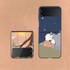 Cute BuBu DuDu Coque For Samsung Z Flip7 6 Galaxy Case Shockproof Z Flip5 Z Flip3 4 5G Hard Cover Phone TPU PC Hard Funda
