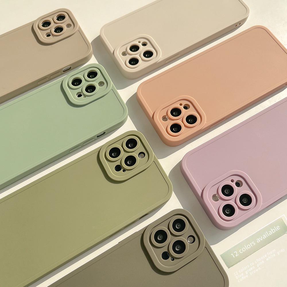 Frosted High-Grade Silicone Case for iPhone 13/14Plus/15Pro/16 - Angel Eye Design