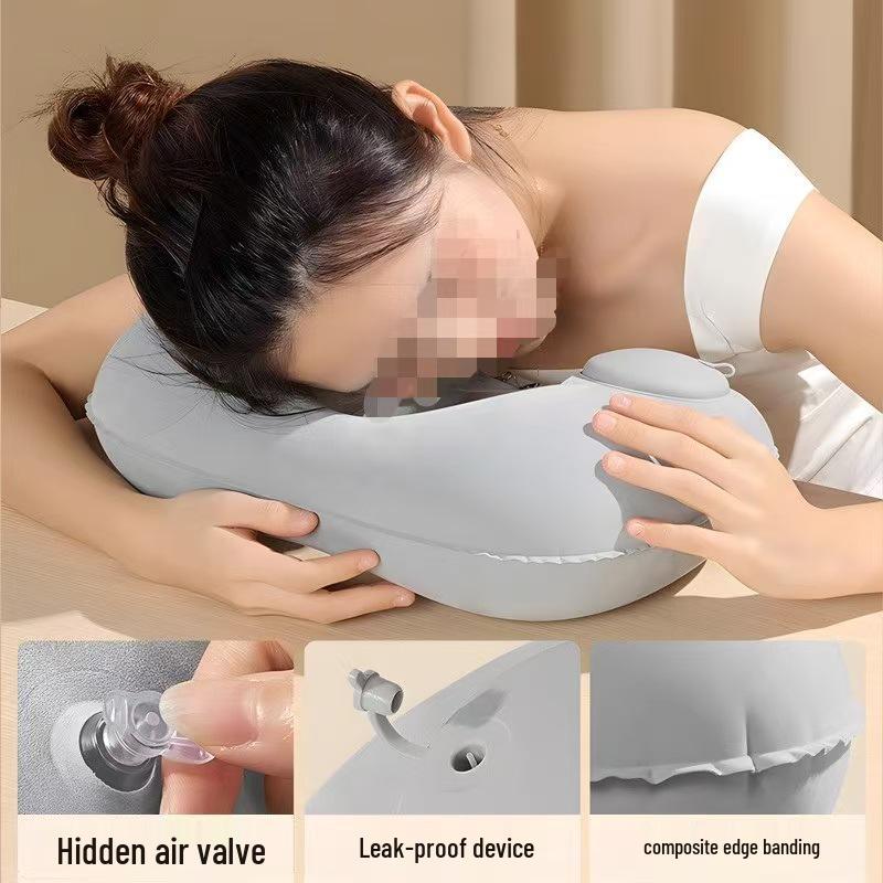 Quick Inflate U-Shaped Travel Neck Pillow