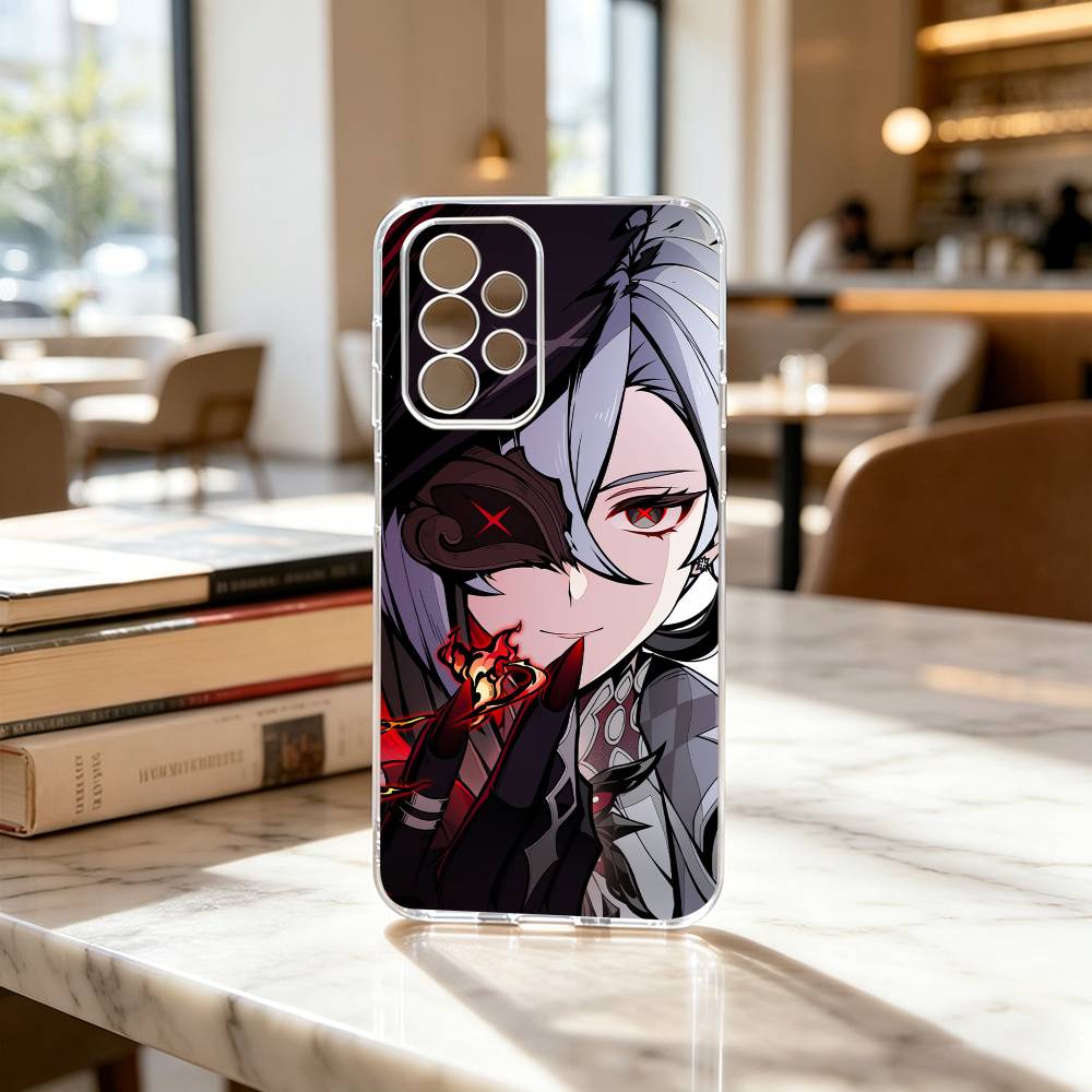 Coque de téléphone G-Genshin I-Impact A-Arlecchino Pour Samsung S25,S24,S21,S22,S23,S30,Ultra,S20,Plus,Fe Couverture Transparente