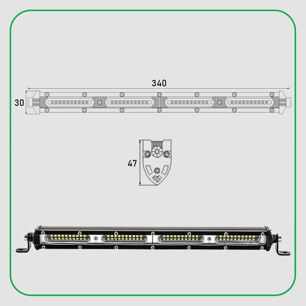 Led Lamp For Car Roof For Tractor Halogen Panel Cree