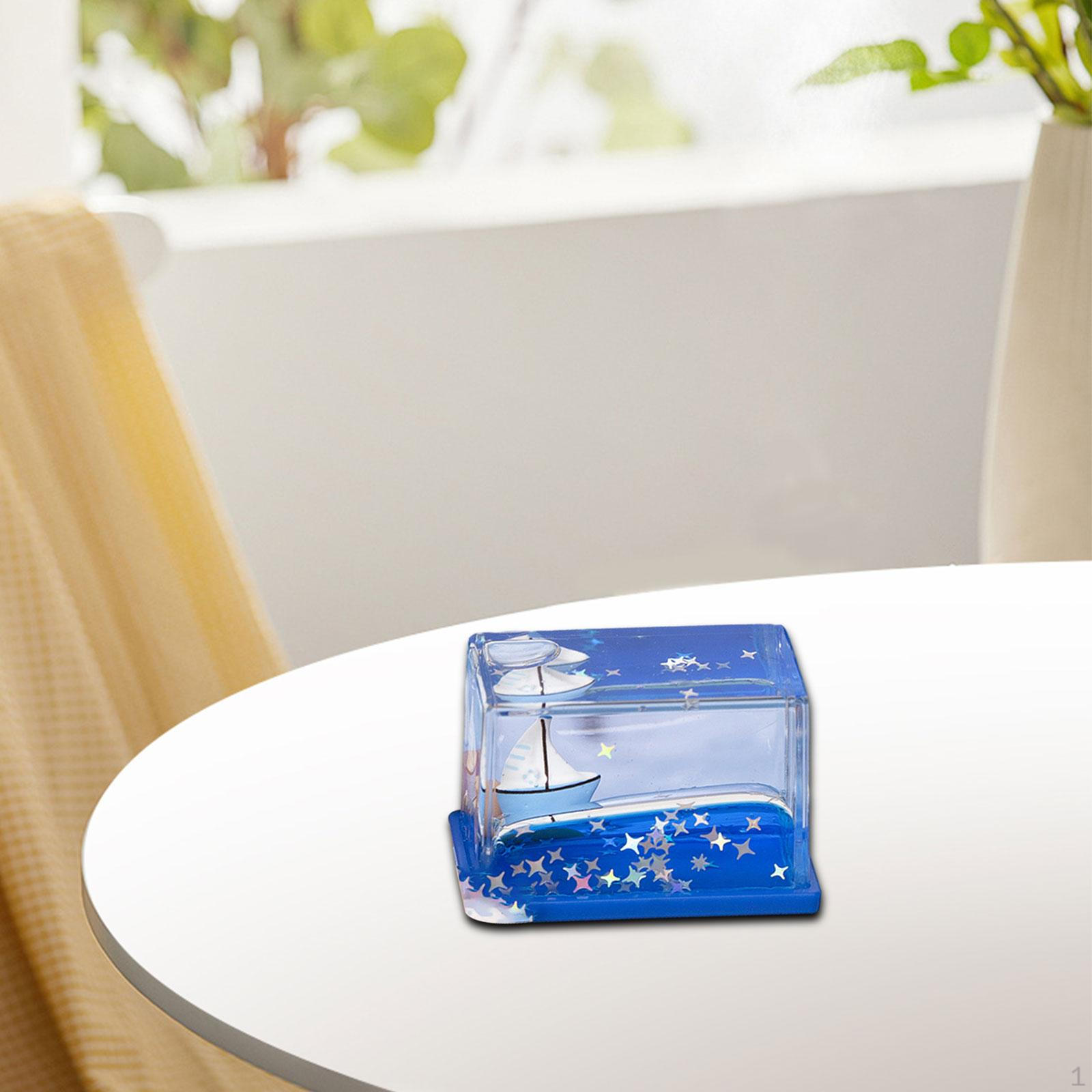 

Акриловая Жидкость Декор Игрушка Креативное Украшение Дома Ремесло Подарок на День Рождения Орнамент Sailboat