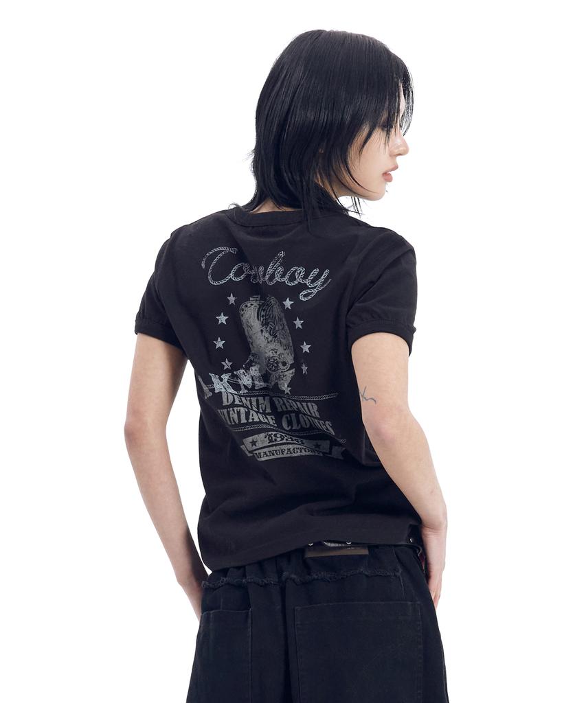 AAKAM Boots Ringer Top (Black)
