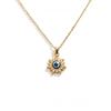 Stainless Steel Charm Demon Eye Necklace Minimalist Geometric Jewelry  Daily Wear