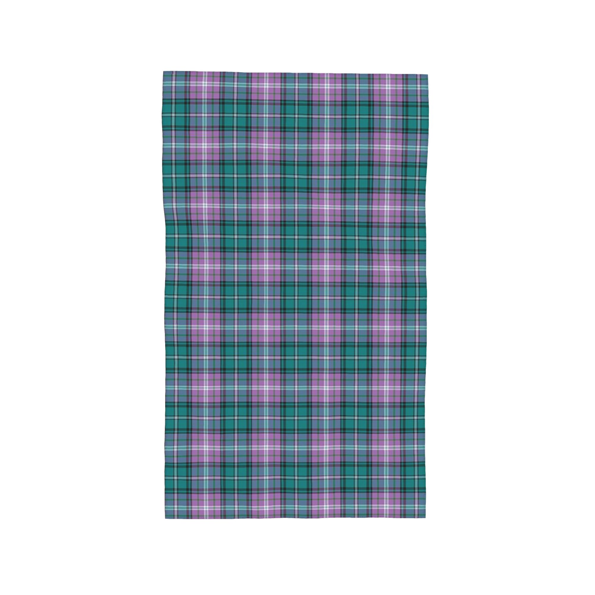 

Purple Scottish Tartan Plaid Soft Face Towel Quick Dry Pool Bath Cotton Towels Absorbent W40*H60(CM)