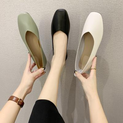 Damskie modne wygodne miękkie skórzane wsuwane płaskie buty damskie casualowe solidne buty damskie retro buty