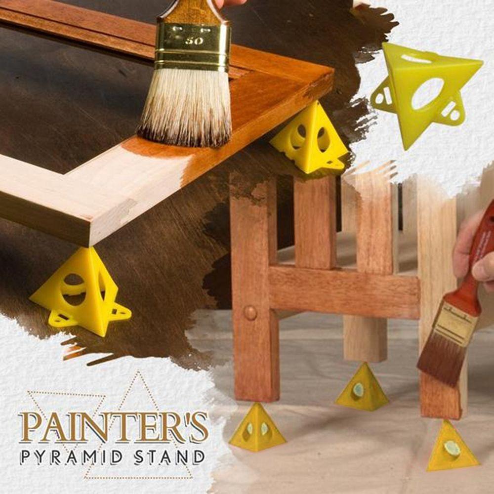 Easy To Grasp Acrylic Paint Pyramid Stands Paint Supports Canvas Support Stands Painting Stands