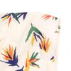 KiU Starkregenponcho für und mit Aufbewahrung und Tropenblumen- und Vogel-Fahrradfahren, Wasserabweisend Wasserdicht, Tasche, Herren Damen, Design, Off-White,