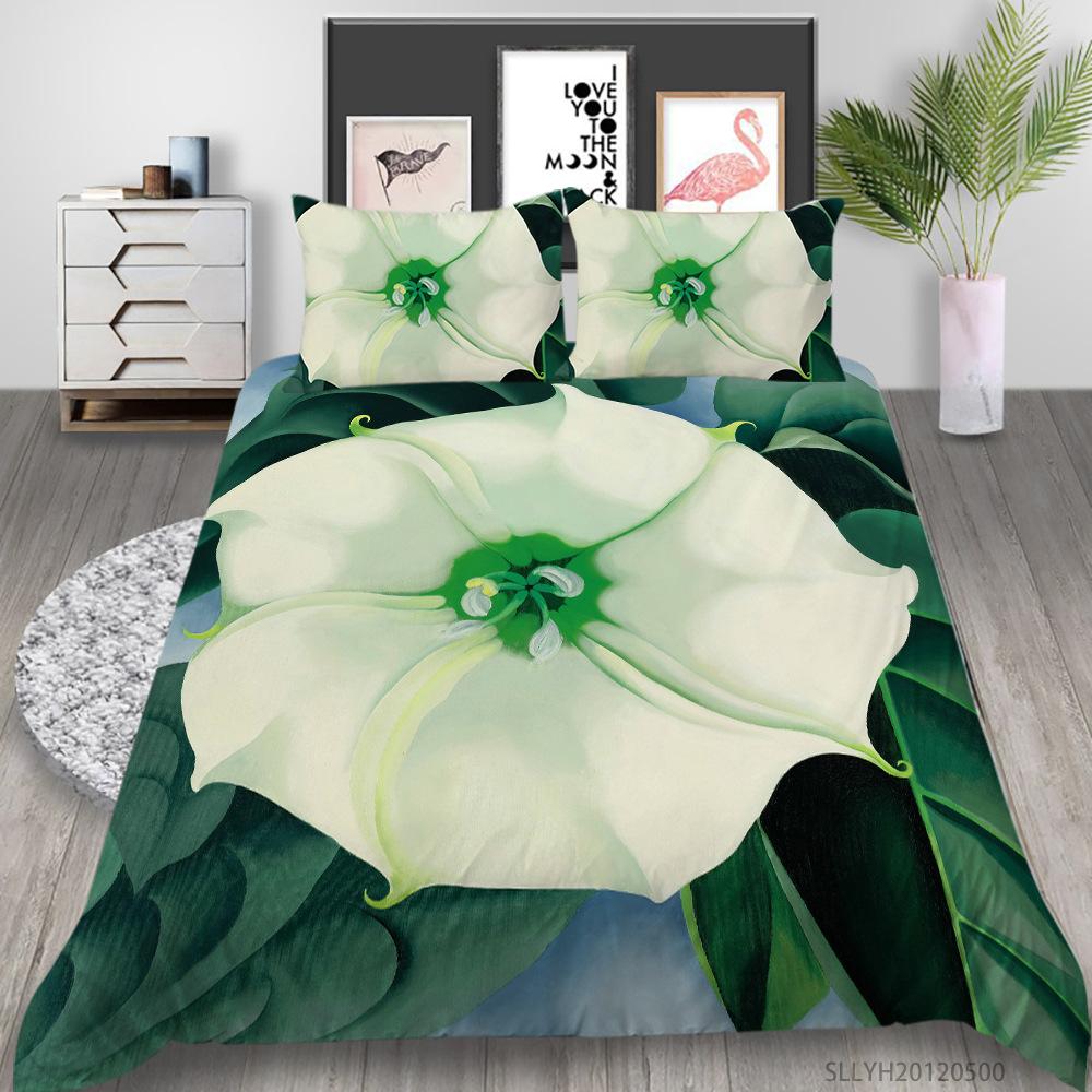 Portrait Oil Painting Series Quilt Cover Pillowcase Two Or Three-Piece Set Digital Printing Polyester