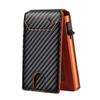 Business Men's Aluminum Alloy New Carbon Fiber Metal Card Bag Ultra-thin Anti-theft RFID Wallet