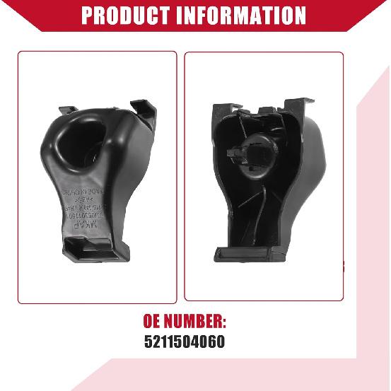 No.52115-04060 Bumper Bracket for Toyota Tacoma 2005-2015 / Front Left Right/Durable Plastic / 2 Pcs Black