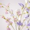 Lifelike Artificial Pea Flower Hydrating Fake Plants Elegant Silk Pea Branch  Living Room
