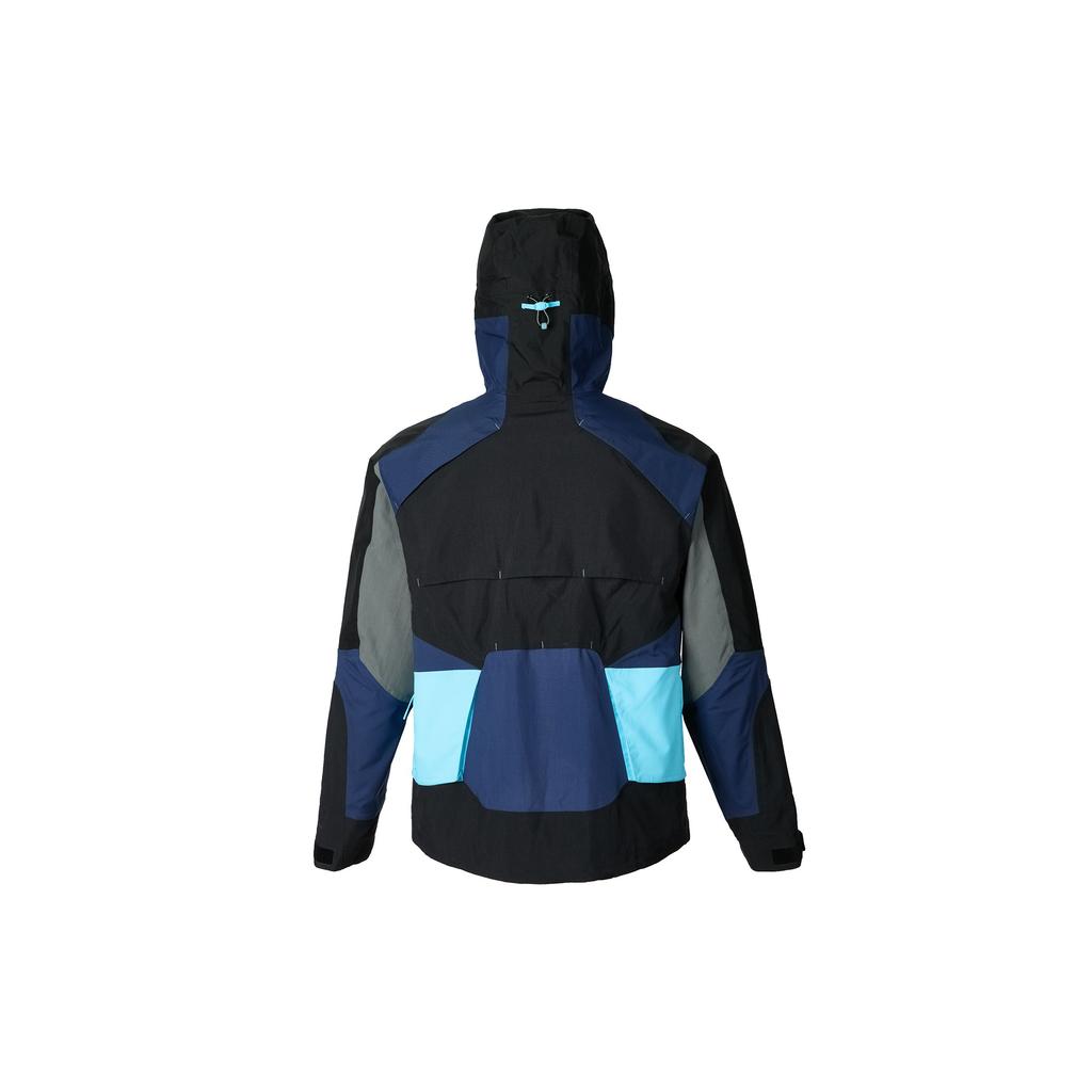 Nike Color-Blocked Fitted Zip-Up Hoodie Jacket Men Outerwear Navy-Blue FB2369-010