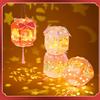 Traditional Chinese Lamp Festives Flower Light Set with Ropes and Embellishments for Crafting Hanging Decoration