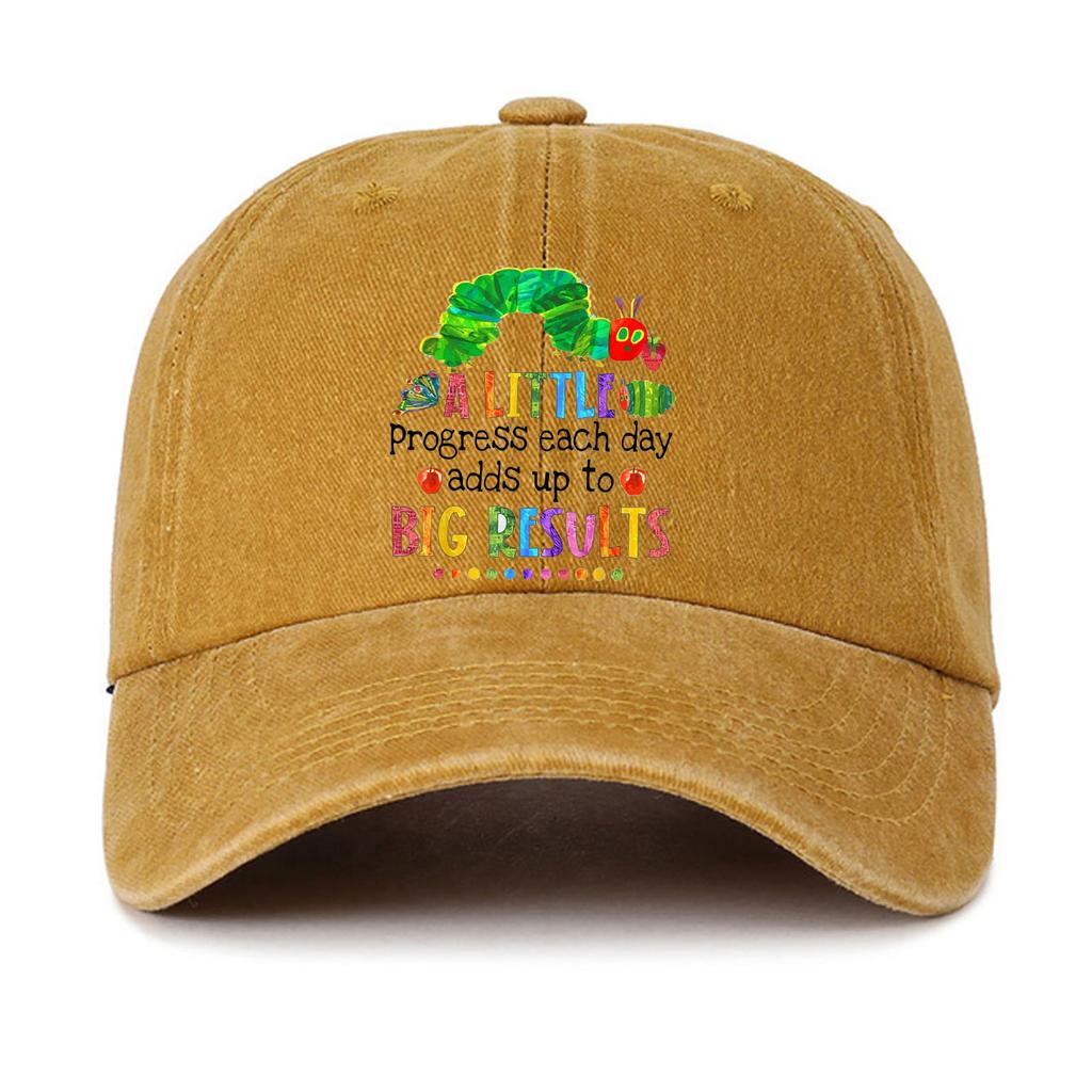 Velmi hladová housenka Grafická kšiltovka Retro kreslená estetika Hudba Dámská Unisex Letní Baseballová kšiltovka Vintage styl Unisex