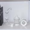 5.31x9.25 in White Hollow Birdcage Lantern white Wedding Decorative Lantern  Window Display