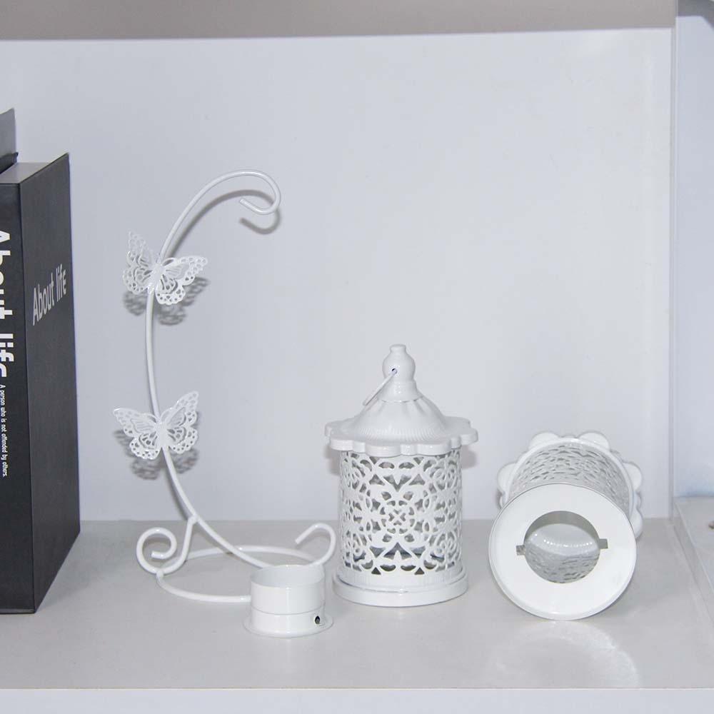 5.31x9.25 in White Hollow Birdcage Lantern white Wedding Decorative Lantern Window Display