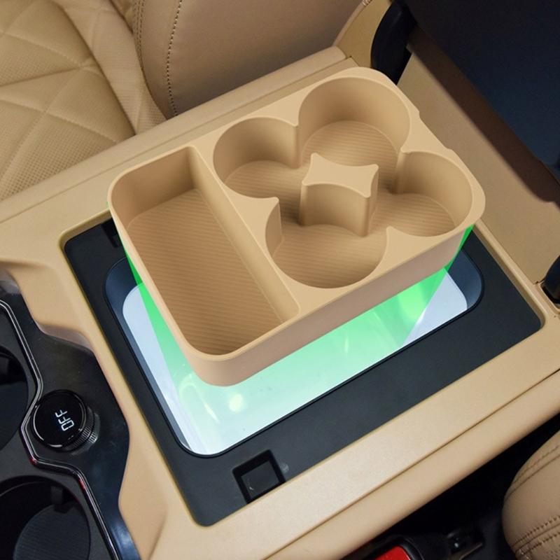 Universal Against Slip Silicone Cup Holders Pad Beverage Grids Organizers Automotive Interior Accessory for BYD Super