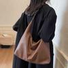 Vintage Red Wedding Bridal One Shoulder Bag Large Capacity Texture Soft Leather Handbag Temperament Casual Underarm Bags