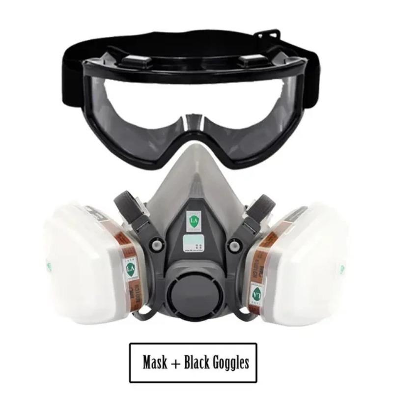 New 7-In-1 6200 Dust Mask For Painting Spraying Dust Gas Respirator Filter Organic Vapor Face Chemical Gas Half Work Safety