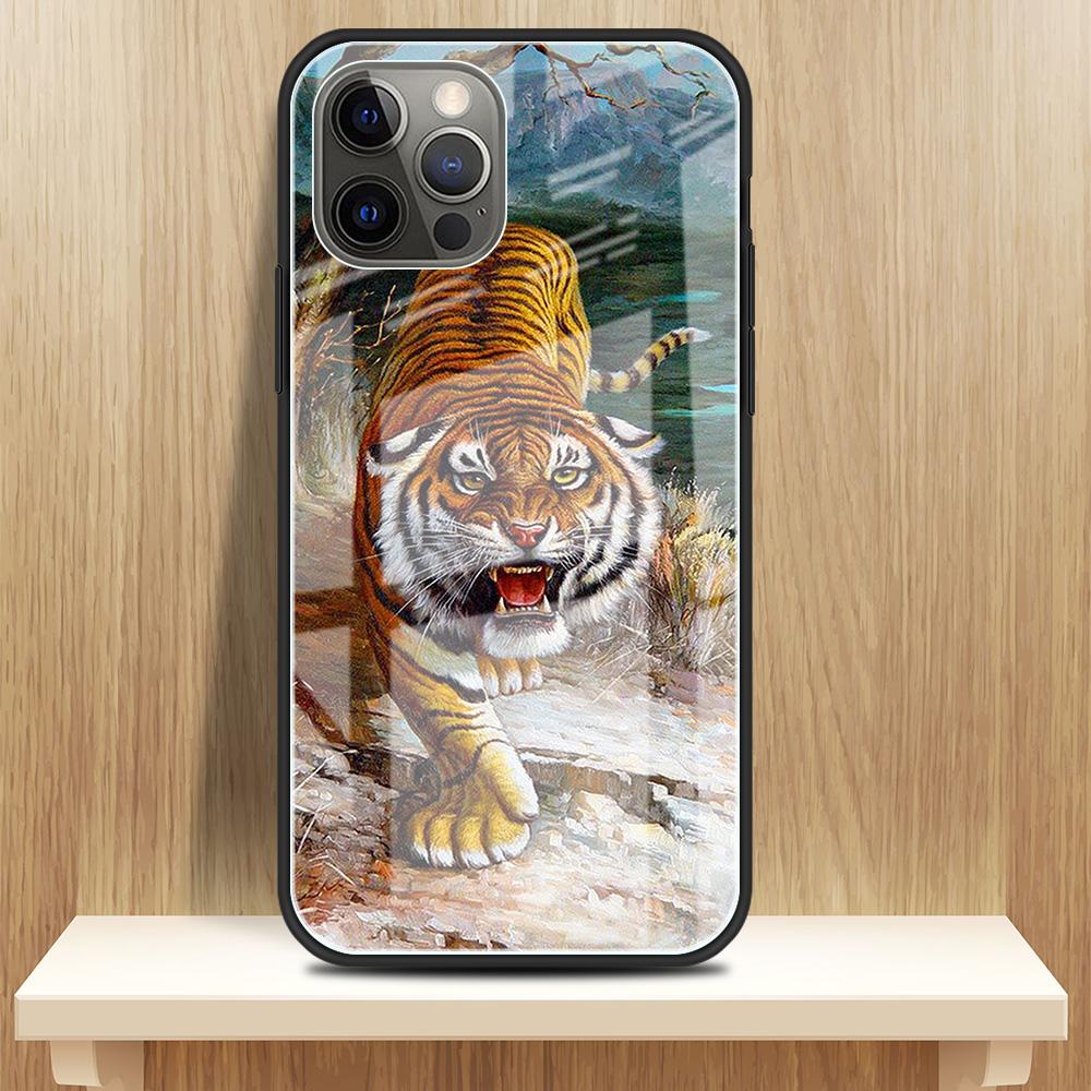 Tempered Glass Case Apple iPhone 13 12 Mini 11 Pro Max XR XS SE