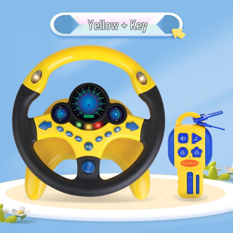 Kids' Large Passenger Seat Simulated Driving Toy with Base
