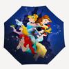 Princesses, Castle Automatic Opening and Closing Umbrella, Compact Travel Umbrella, Lightweight and Portable, Suitable for Beach Commuting B