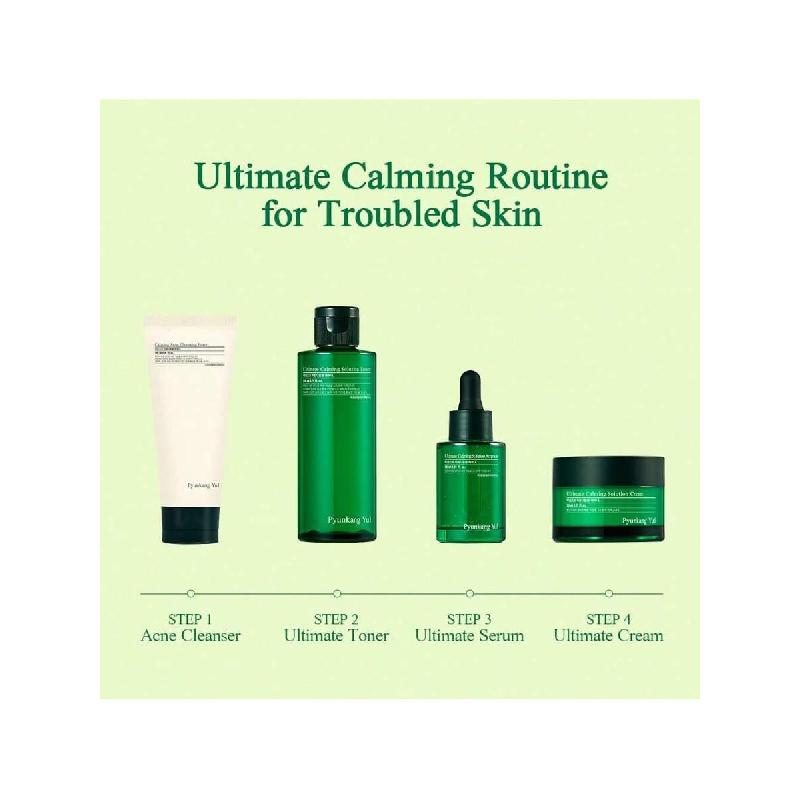 Pyunkang Yul Ultimate Calming Solution Cream For Sensitive Skin With Patented Ingredients, Moisturizer Intensely Calms (30ml)