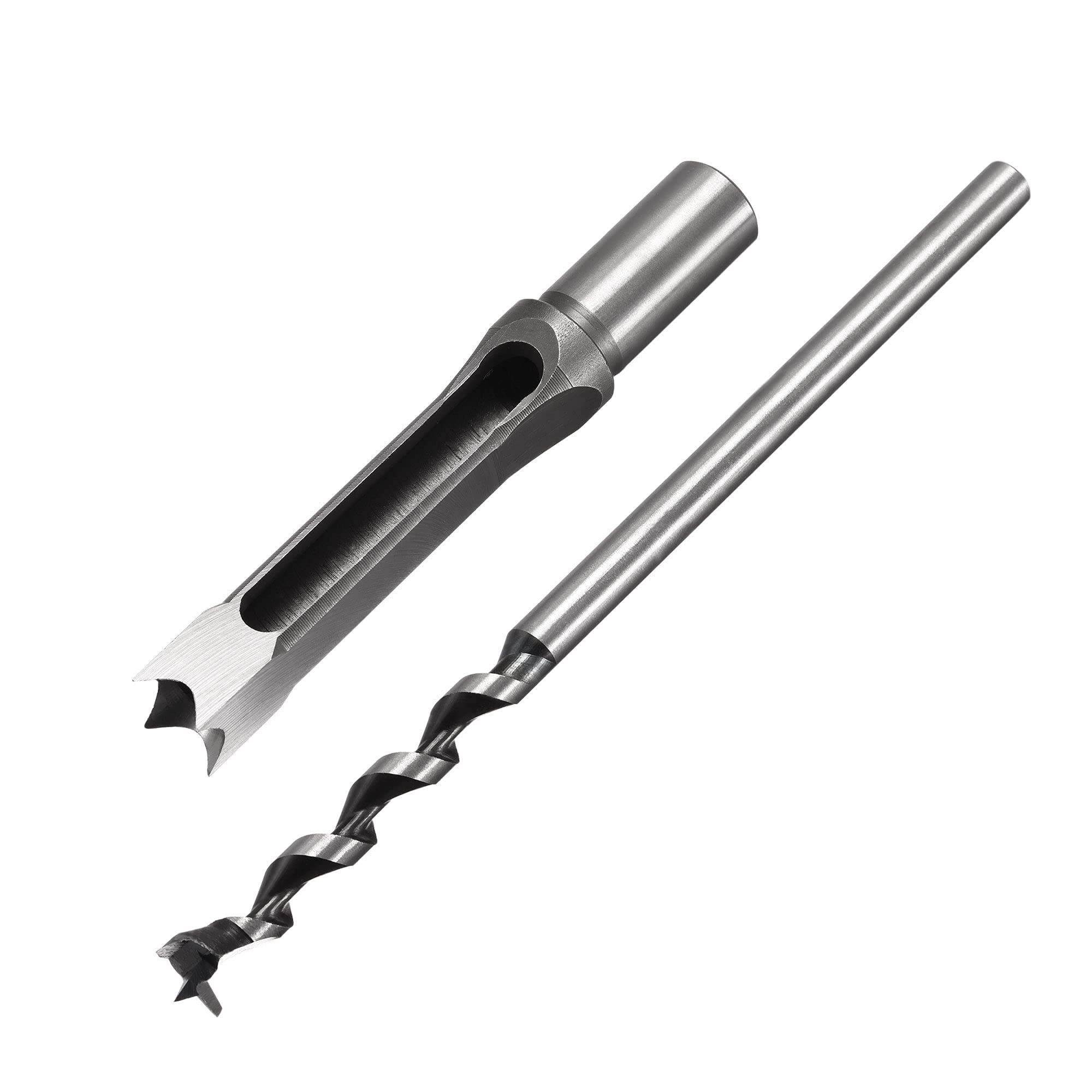 

uxcell Square Hole Drill Mortise Chisel Auger Spur Cutter Tool for 15mm x for Woodworking and Carpentry Drilling Bit, Bit, Wood, 215mm,