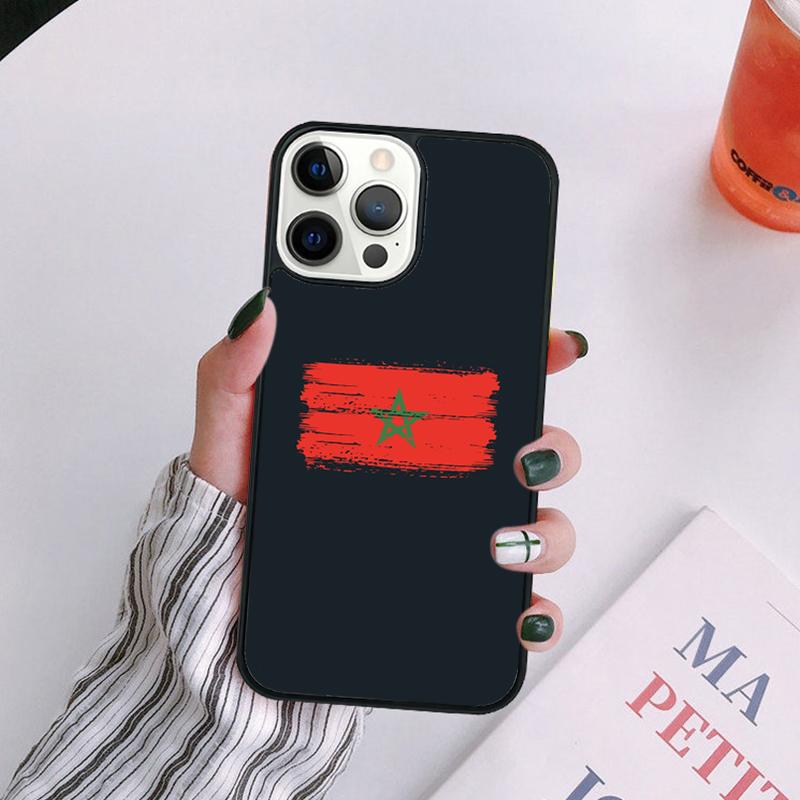 Morocco Flag Phone Case For iPhone 17 Air 14 13 12 16Pro Max 15  Plus Cover Shell Max coque