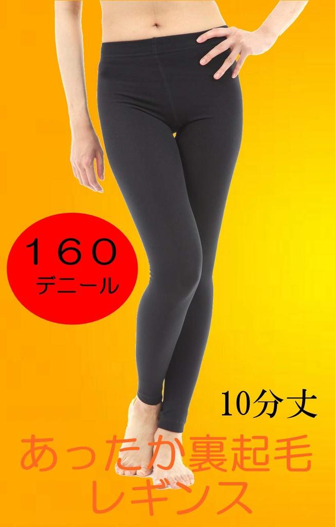 Warm 160 Full Length [Liapom] Fleece-Lined Leggings, Denier, Women's Tights, (JM-L)