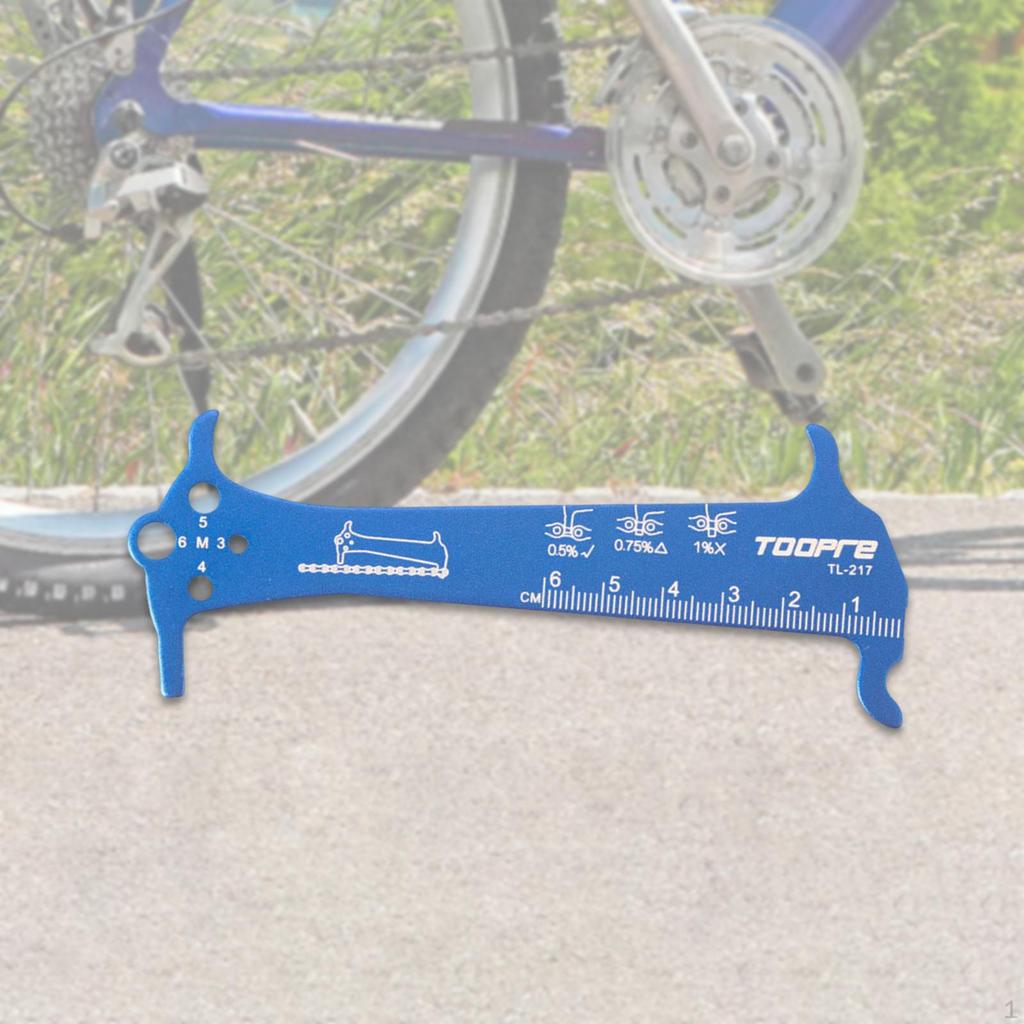 Bicycle Chain Checker 3 In 1 Wear Indicator Measuring Tool Ruler Professional
