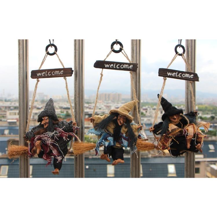 Desk Sculpture Toy High Quality Plastic Made Decorations Cute Hanging Witch