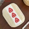 (YOUU06)Cute Embroidered Strawberry Pencil Case Stationery Pen Box Multi Functional Large Capacity Makeup Bag Storage Bag