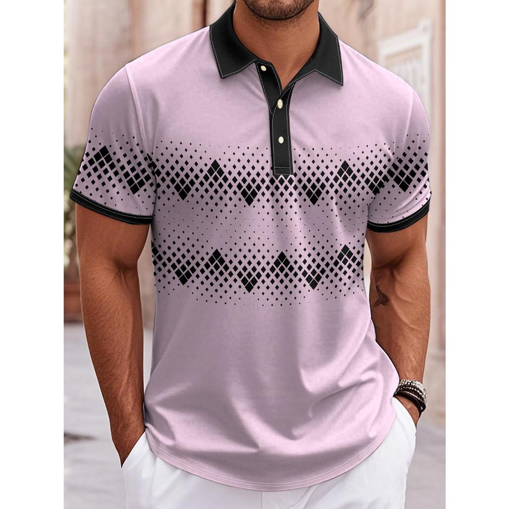 Men's Golf Polo Short Sleeve Polo Shirt Outdoor Business Casual Daily Streetwear Summe