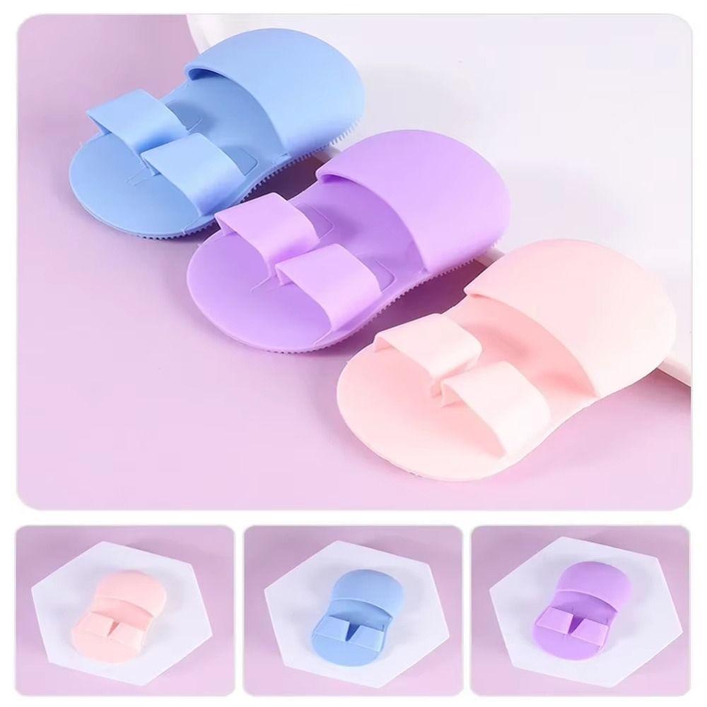 Soft Face Exfoliator Brush Silicone Face Scrubber Facial Cleansing Massage Brush Skin Care Tool