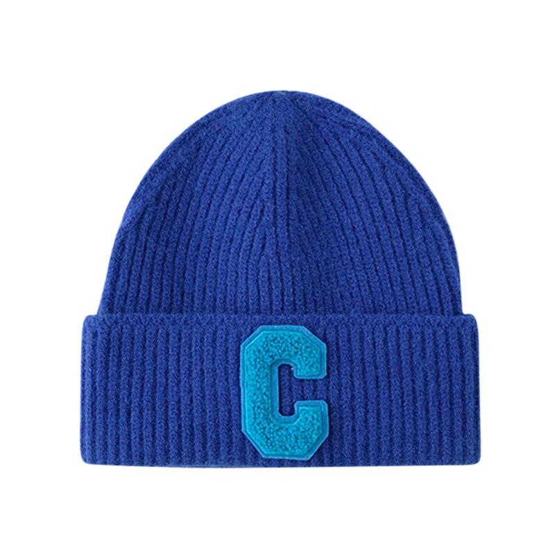Damelue for hverdagsbruk Vintermyk Varm Vinterlue Heklet Skilue Sovehetter Skull Cap Kabelstrikket Beanie-lue