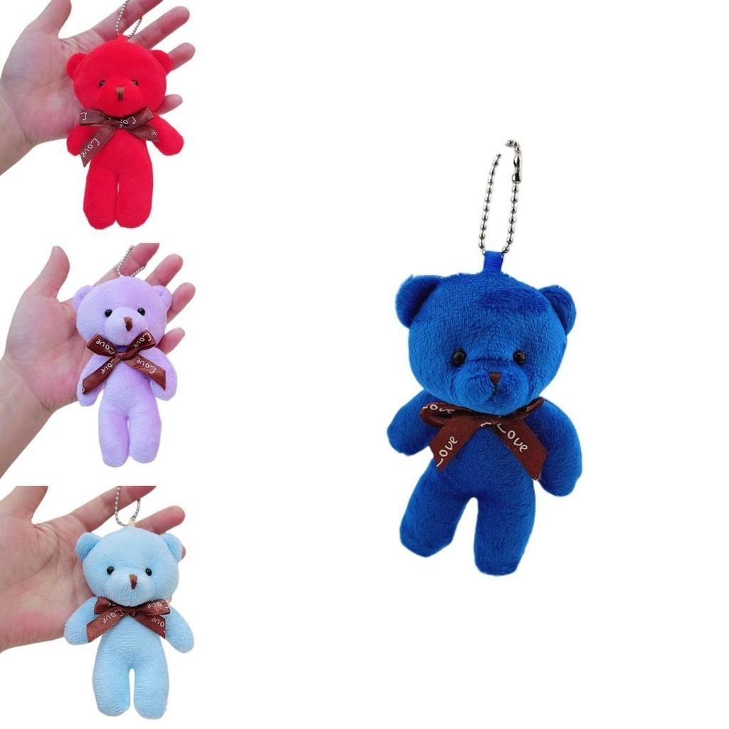 Super Soft Short Plush Teddy Bear Keyring Doll Toy