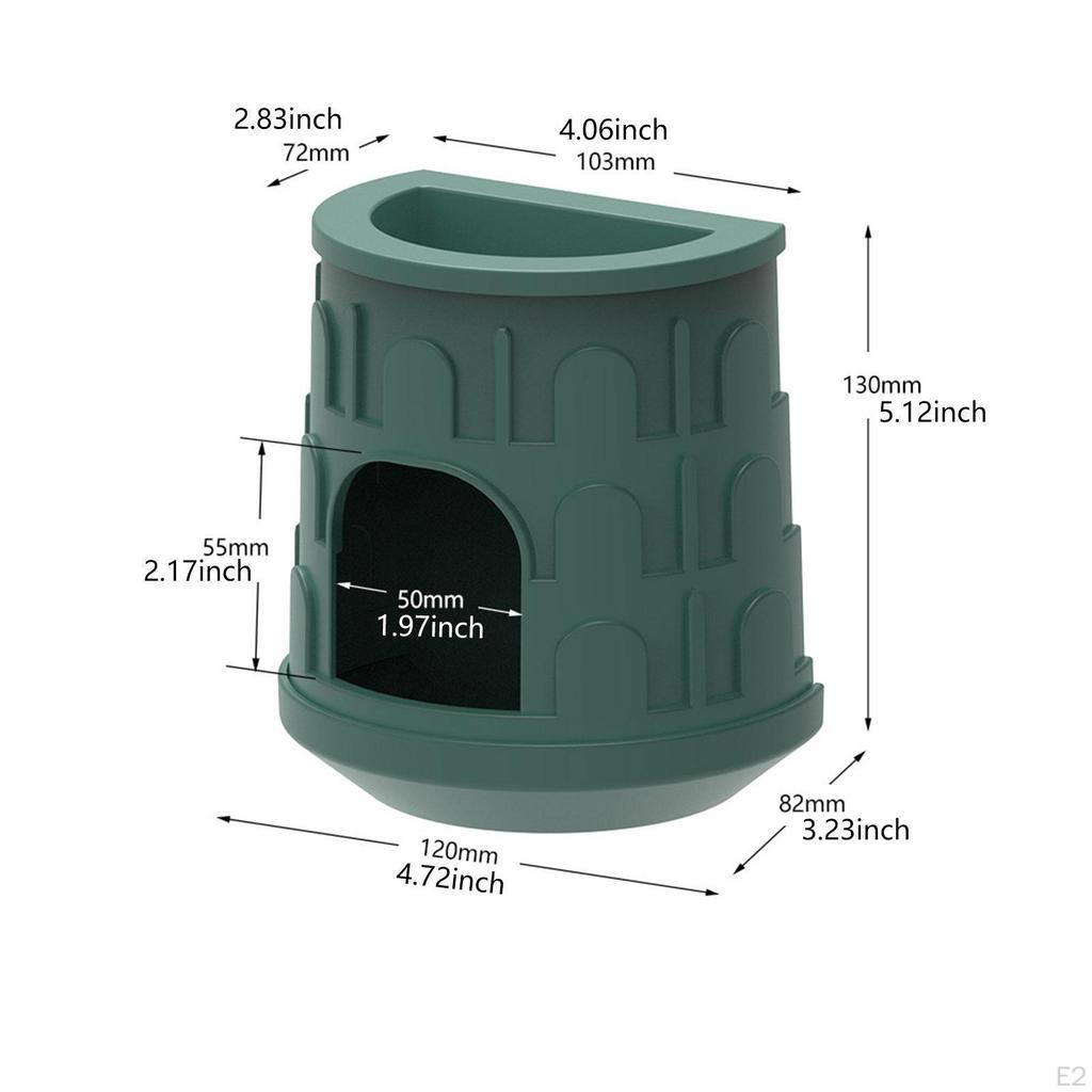 Reptile Cave Bath Cage Accessories Hideaway Hides Pets Hut Amphibians Hideout House for Spider Snake