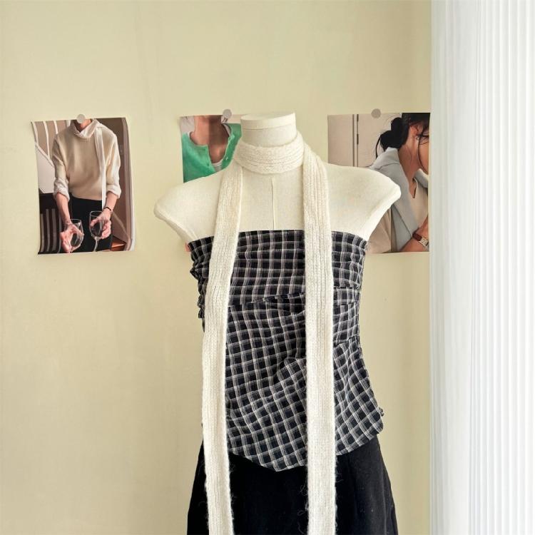 Fashion Niches Versatiles Scarf Minimalists Scarf Personality Accessory Scarf for Various Styles