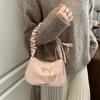 Early spring new bow armpit sweet and fresh foreign style to work commuting fashion shoulder handbag