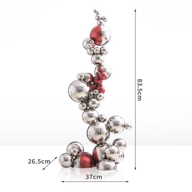 Stainless Steel Sculptures Large Floor Decoration Accessories Sculpture Nordic Home Decor Art Ornaments Luxury Bedroom Model
